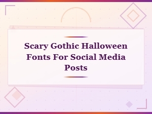 Free Scary Gothic Halloween Fonts for Spooky Social Media Posts