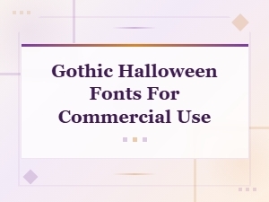 Gothic Halloween Fonts for Commercial Use - Free and Premium Downloads